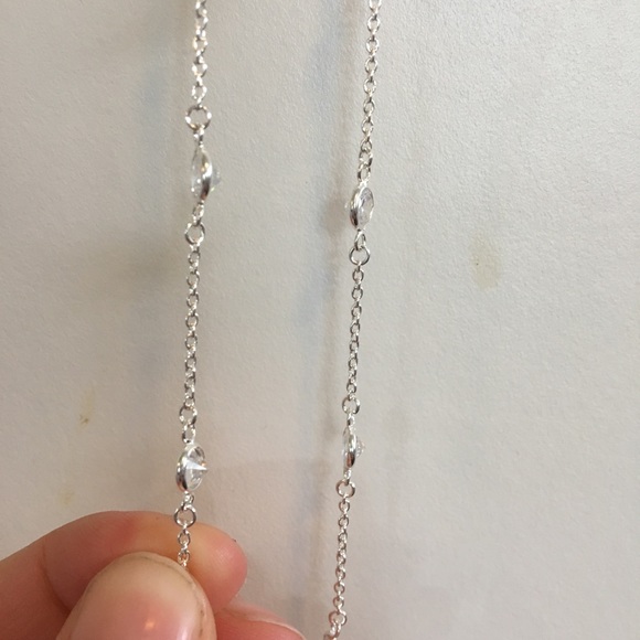 Sterling Silver and Diamond Cara Necklace - Picture 6 of 6